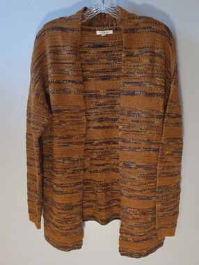 Maurices Women’s Open-Front Rust Marled Cardigan Sweater